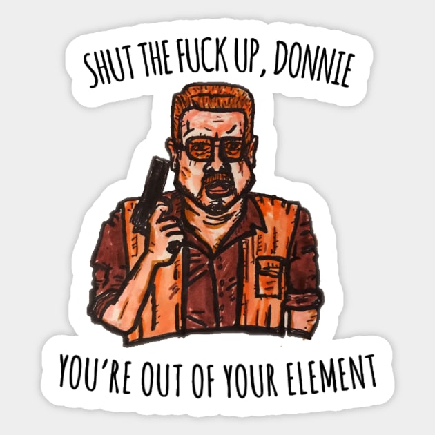 Big Lebowski Sticker by MattisMatt83